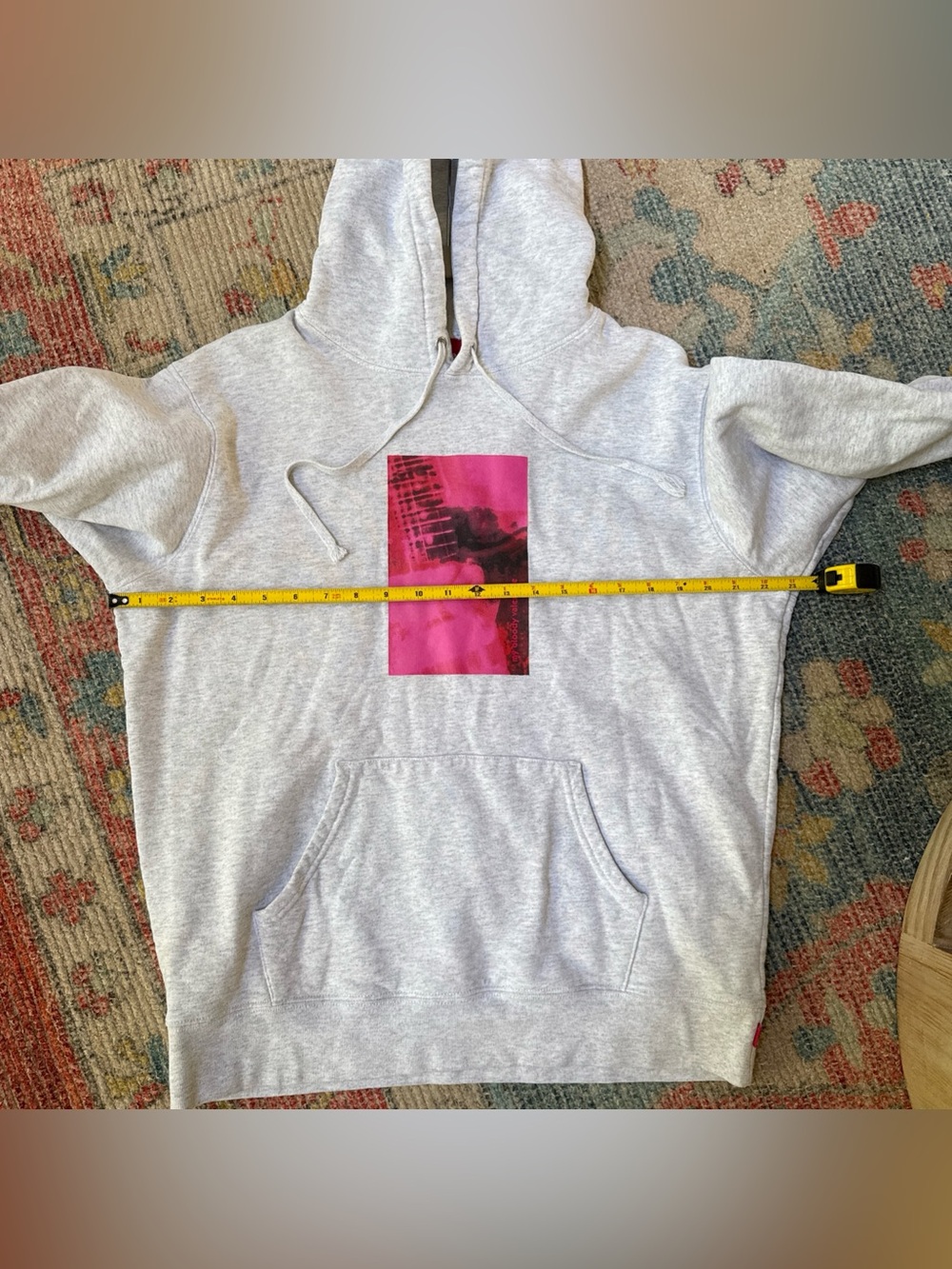 Rare Supreme x My Bloody Valentine -"Loveless" Hoodie Gray Sz M Graphic Pullover - Picture 11 of 12